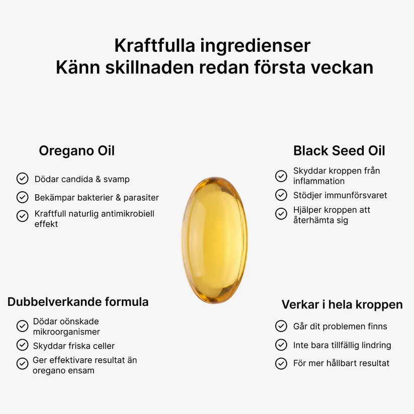 Nordic Oregano - Oreganoolja med Svartkumminolja