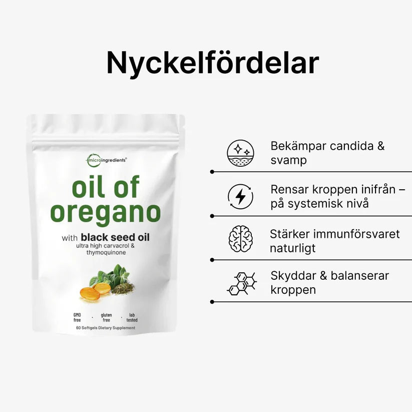 Nordic Oregano - Oreganoolja med Svartkumminolja